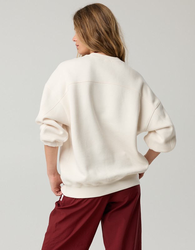 FWC26™ OFFLINE By Aerie Cloud Fleece Oversized Crewneck Sweatshirt - Deep Ruby