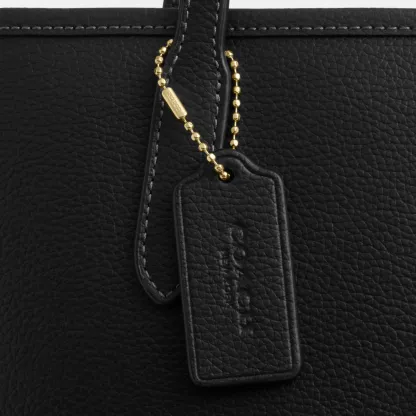 COACH®,Medium City Tote Bag,Black,Closer View