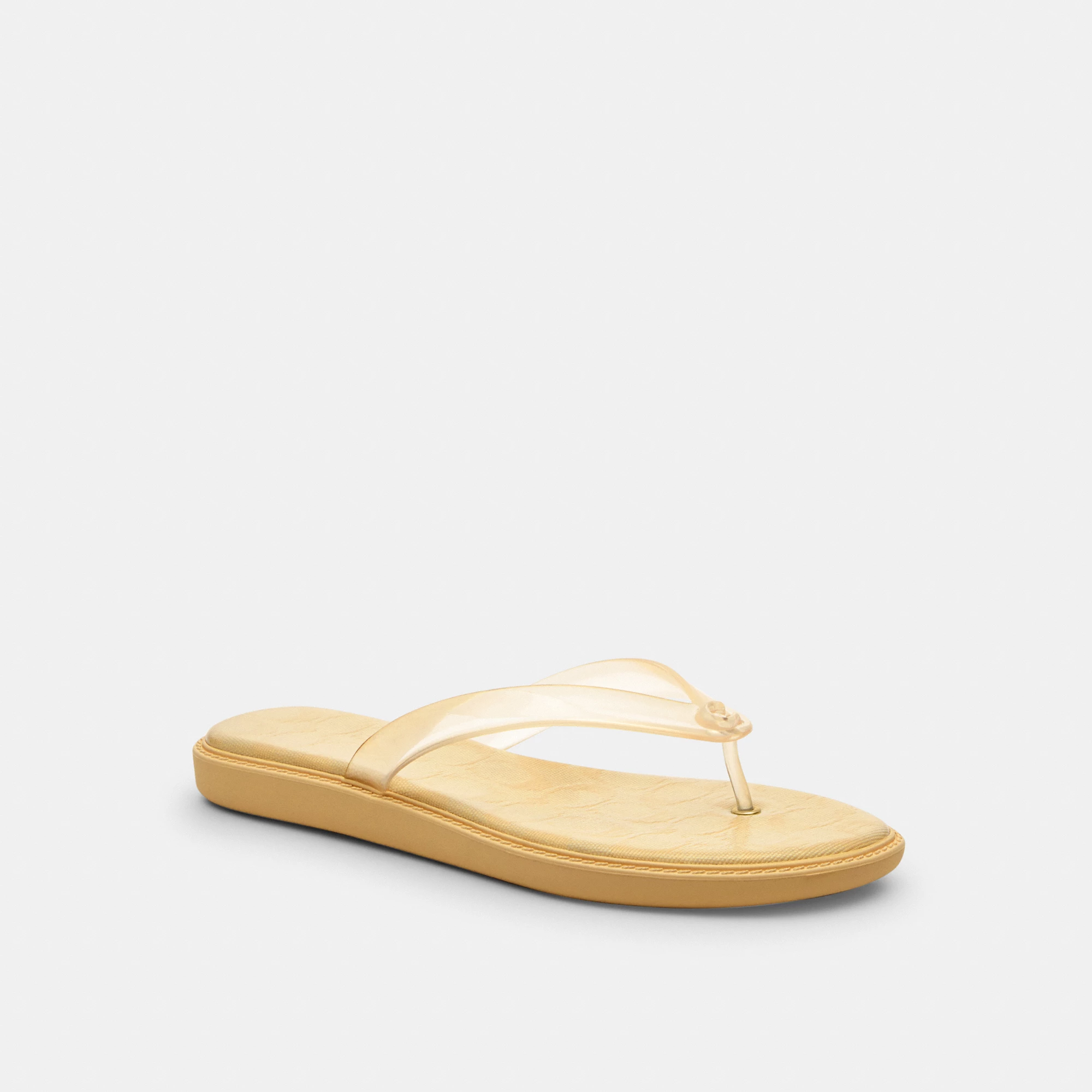 COACH®,Jelly Flip Flop In Signature,,Front View
