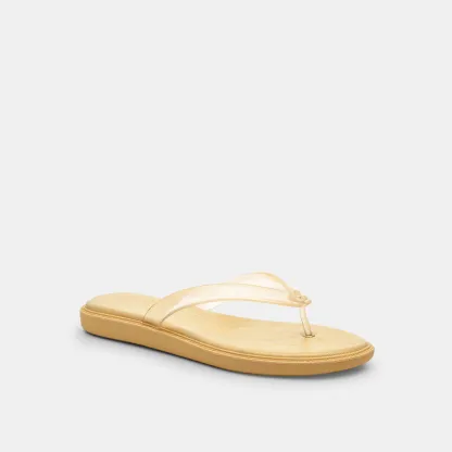 COACH®,Jelly Flip Flop In Signature,,Front View
