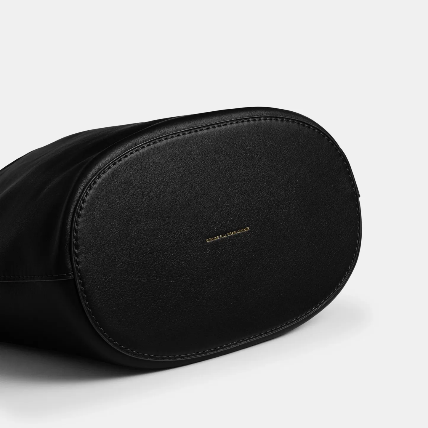 COACH®,Bleecker Bucket Bag,Leather,Bucket,Adjustable,Gold Metal,Casual,Black,Outsole View