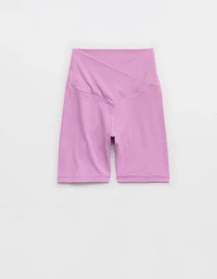 OFFLINE By Aerie Real Me Crossover High Waisted 5" Bike Short - Purple Space