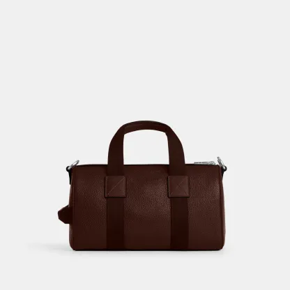 COACH®,Explorer Duffle Bag 28,Leather,Duffle Bag,Logo,Father's Day,Brown,Back View