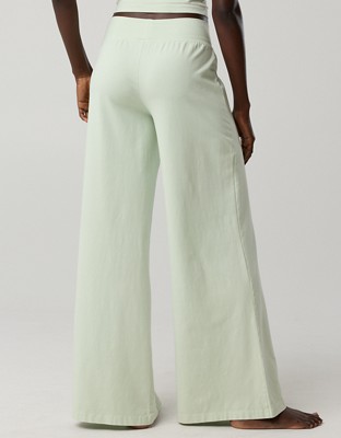 OFFLINE By Aerie OG Cotton Super Wide Leg Pant - Aloe