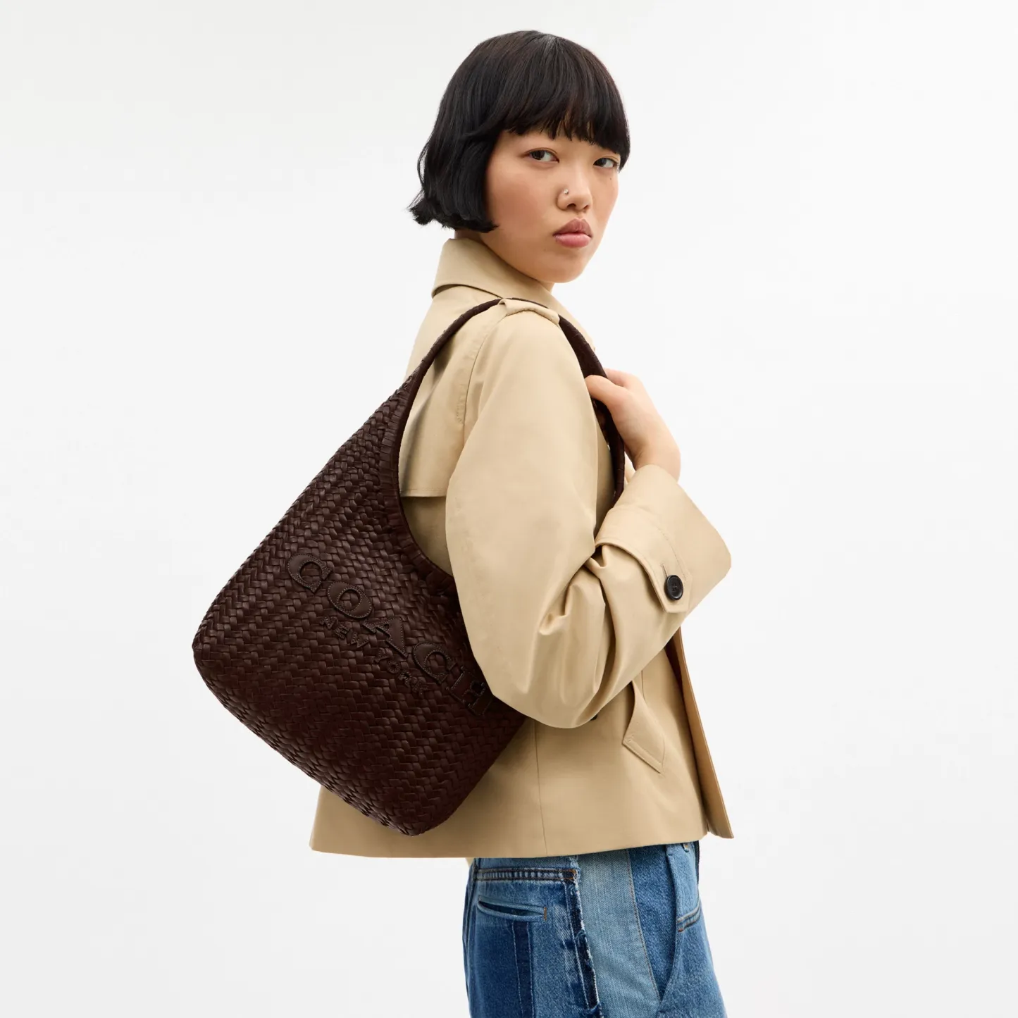 COACH®,Brooklyn Shoulder Bag 28,,Detail View