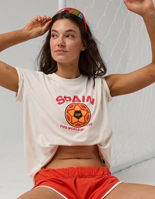 FWC26™ OFFLINE By Aerie Let's Stretch Oversized T-Shirt - Zinnia