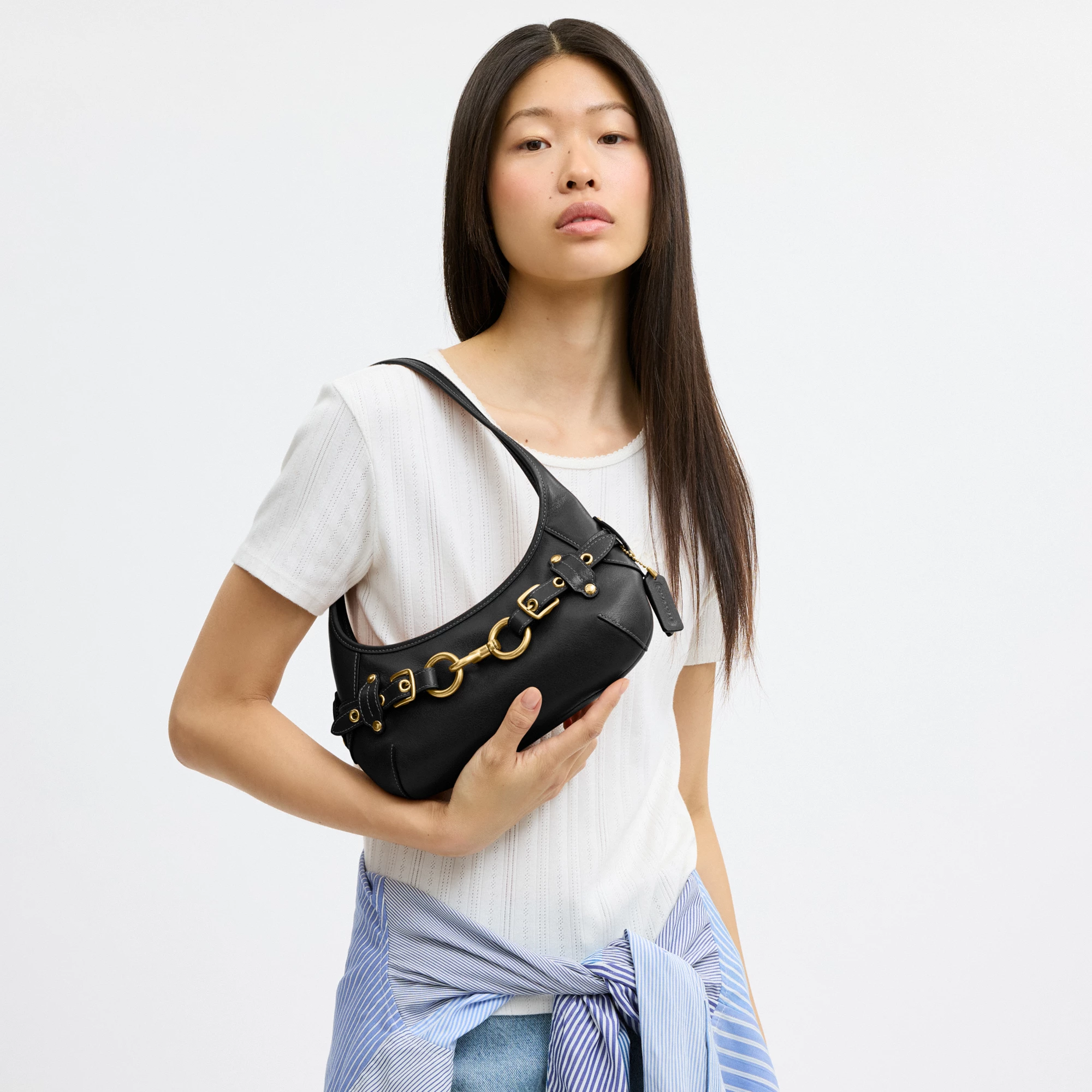 COACH®,Belted Ergo Shoulder Bag 26,,Detail View