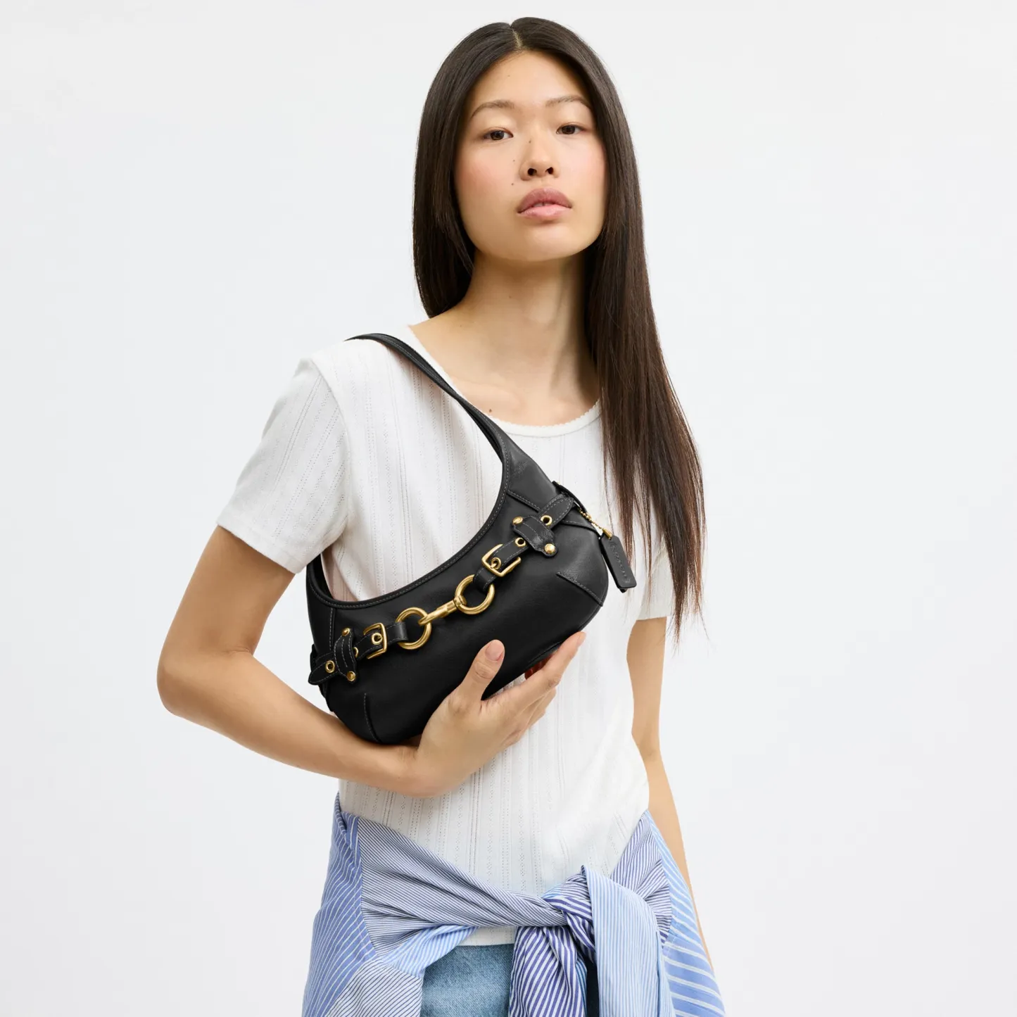 COACH®,Belted Ergo Shoulder Bag 26,,Detail View