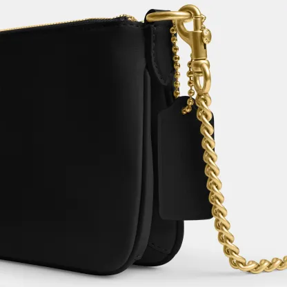 COACH®,Audrey Crossbody Bag,Recycled Polyester,Leather,Lining Recycled Polyester,Shoulder Bag,Metal Material,Metal,Pendant...,Black,Closer View