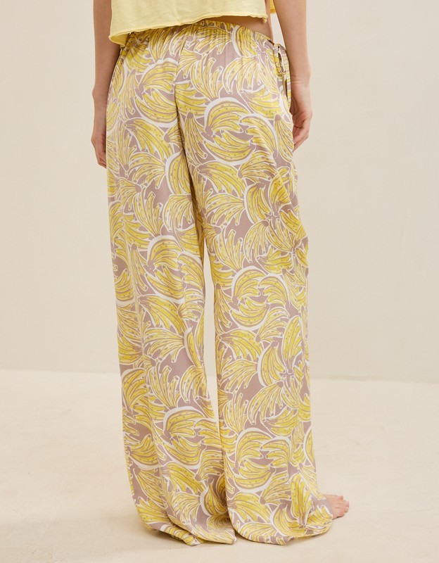 Aerie Satin Pant - Pebble