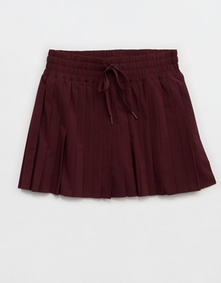 OFFLINE By Aerie Pleated Mini Skort - Royal Berry