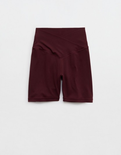 OFFLINE By Aerie Real Me Crossover High Waisted 5" Bike Short - Royal Berry