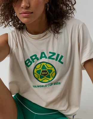 FWC26™ OFFLINE By Aerie Let's Stretch Oversized T-Shirt - Lemon Paper