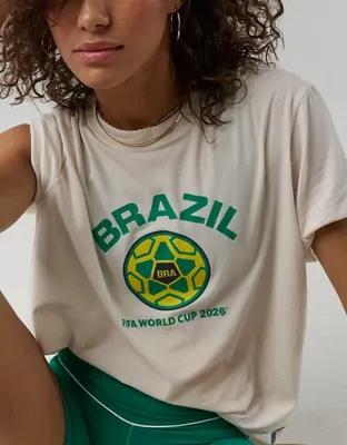FWC26™ OFFLINE By Aerie Let's Stretch Oversized T-Shirt - Lemon Paper