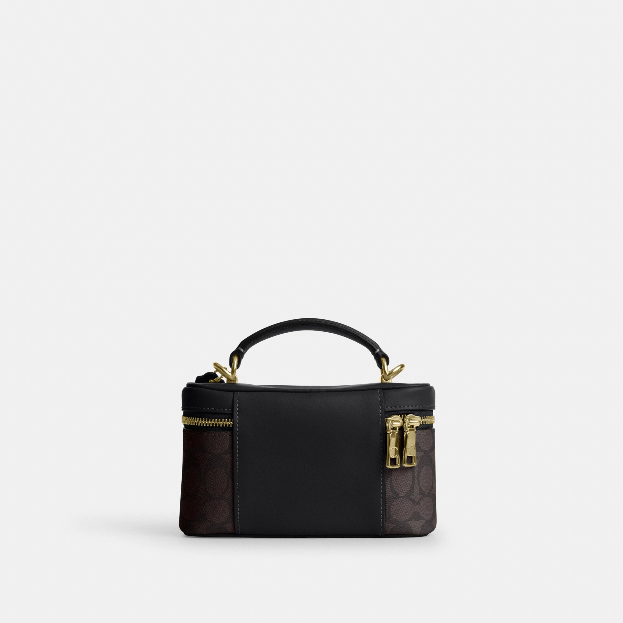 COACH®,Rainer Crossbody Bag 18 In Signature Canvas,Canvas,Recycled Polyester,Leather,Crossbody,Logo,Adjustable,Sustainable...,Brown,Back View