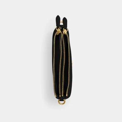 COACH®,Audrey Crossbody Bag,Recycled Polyester,Leather,Lining Recycled Polyester,Shoulder Bag,Metal Material,Metal,Pendant...,Black,Inside View,Top View