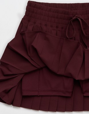 OFFLINE By Aerie Pleated Mini Skort - Royal Berry
