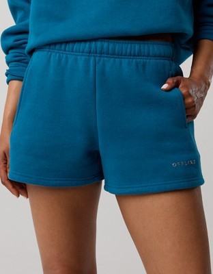 OFFLINE By Aerie 3" Cloud Fleece Short - Twilight Blue