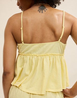 Aerie Happiest Babydoll Tank Top - Citron