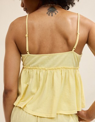 Aerie Happiest Babydoll Tank Top - Citron