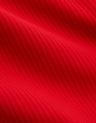OFFLINE By Aerie Real Me XTRA High Waisted 5" Rib Piping Bike Short - Bright Red