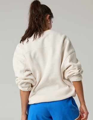 FWC26™ OFFLINE By Aerie Cloud Fleece Oversized Crewneck Sweatshirt - Natural