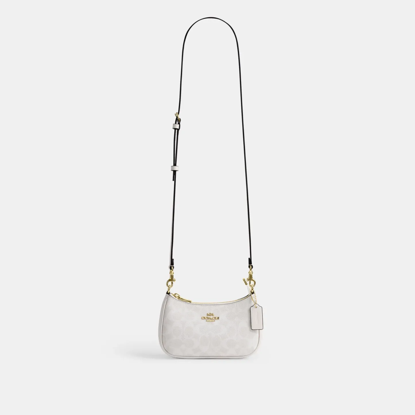 COACH®,Teri Mini Crossbody Bag In Signature Canvas,Polyester,Canvas,Recycled Polyester,Shoulder Bag,Adjustable,2 in 1,Vega...,White