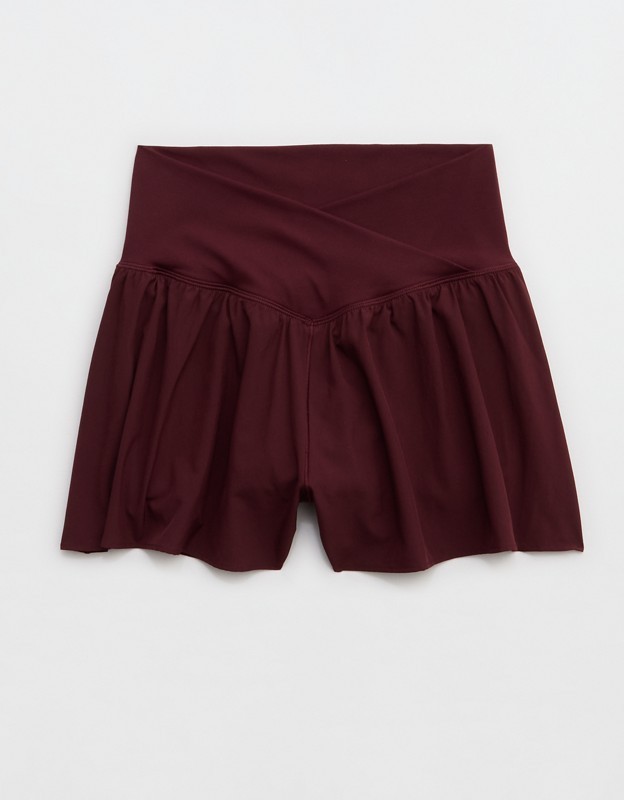 OFFLINE By Aerie Real Me Crossover Flowy Short - Royal Berry