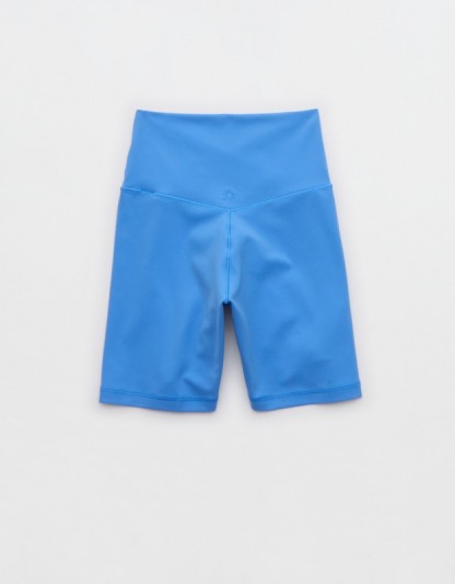 OFFLINE By Aerie Real Me Crossover High Waisted 5" Bike Short - Rome Blue