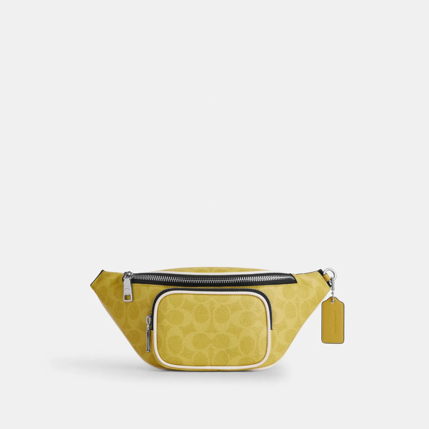 COACH®,Travis Belt Bag 30 In Signature Canvas,,Front View