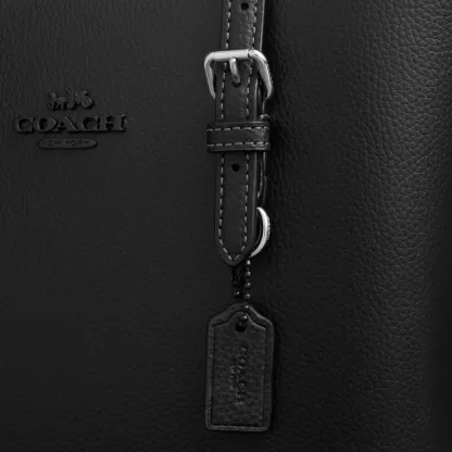 COACH®,Mollie Tote Bag 25,Crossbody,Logo,Work,Casual,Black,Closer View