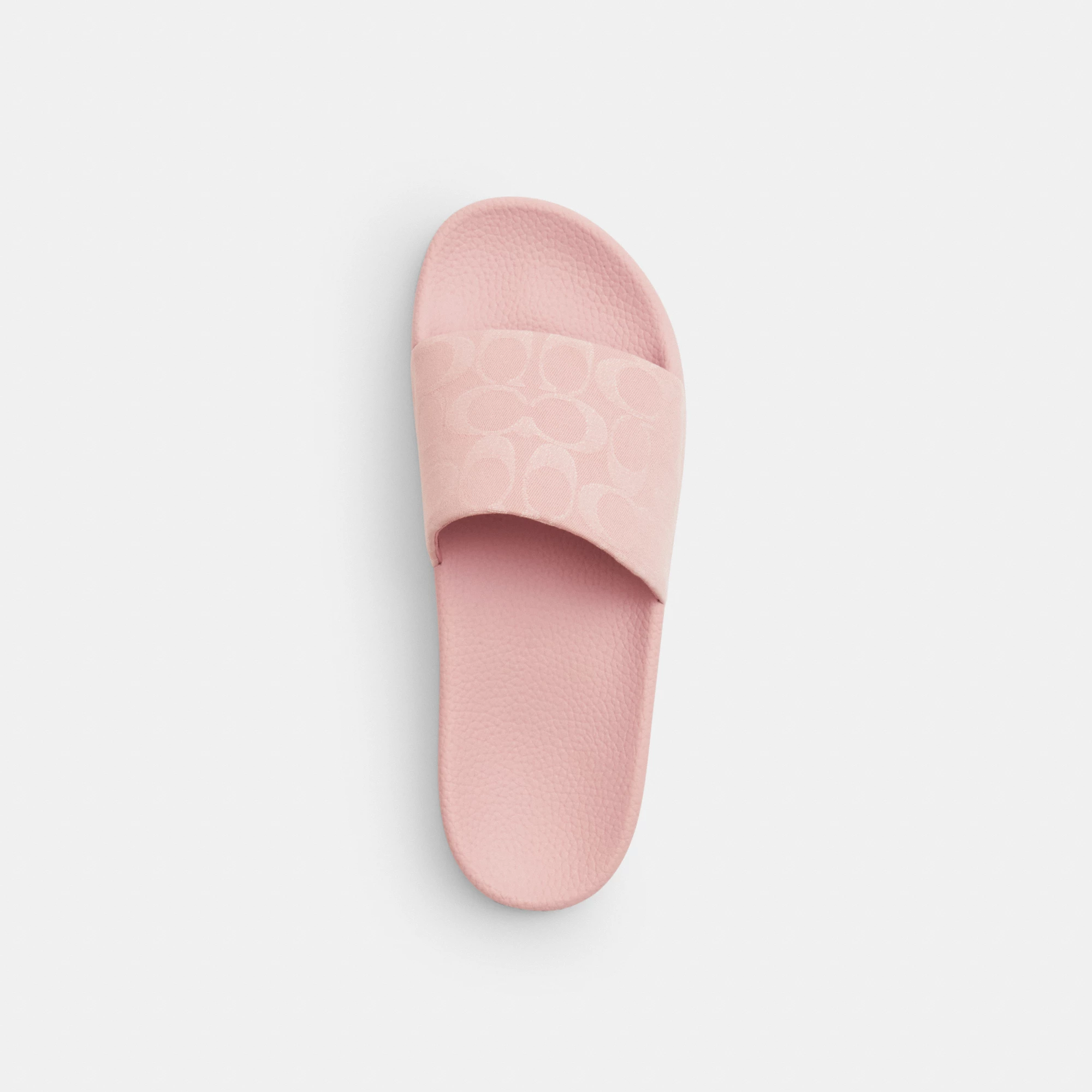 COACH®,Udele Sport Slide In Signature Denim,Pink,Inside View,Top View