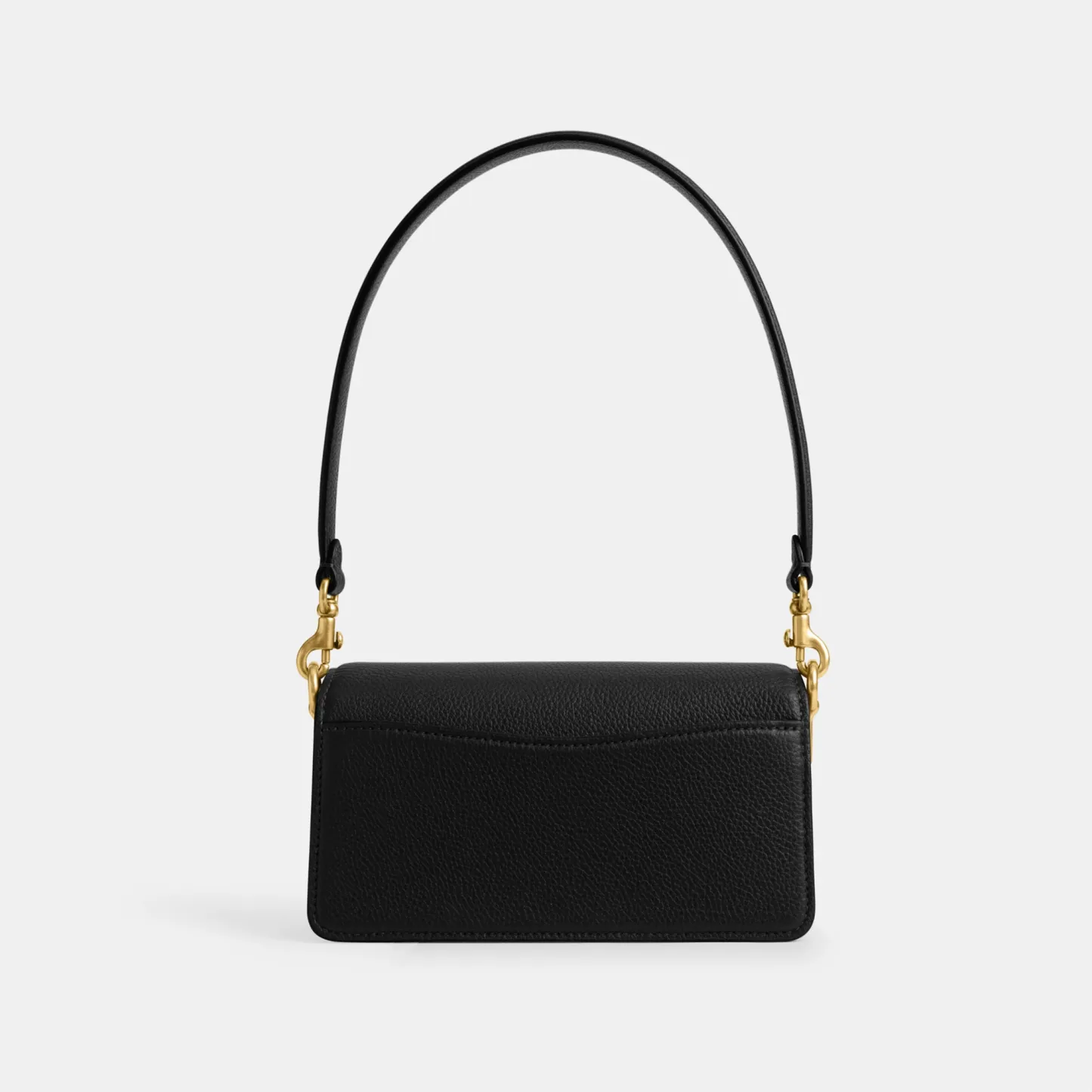 COACH®,Tabby Shoulder Bag 20,Leather,Shoulder Bag,Embossed,Metal,Logo,Day Party,Black,Back View