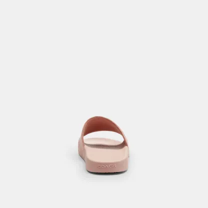 COACH®,Udele Sport Slide In Signature Jacquard Canvas,Rubber,EVA,Canvas,Slides,Fabric,Logo,Pull Tab,Casual,Blush,Alternate View