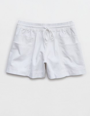 Aerie Woven Pull-On Short - White