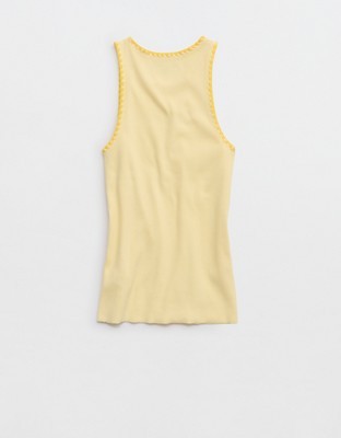 Aerie High Neck Tank Top - Citron
