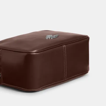 COACH®,Mini Carey Crossbody Bag,Leather,Recycled Polyester,Crossbody,Logo,Metal,Casual,Brown,Outsole View