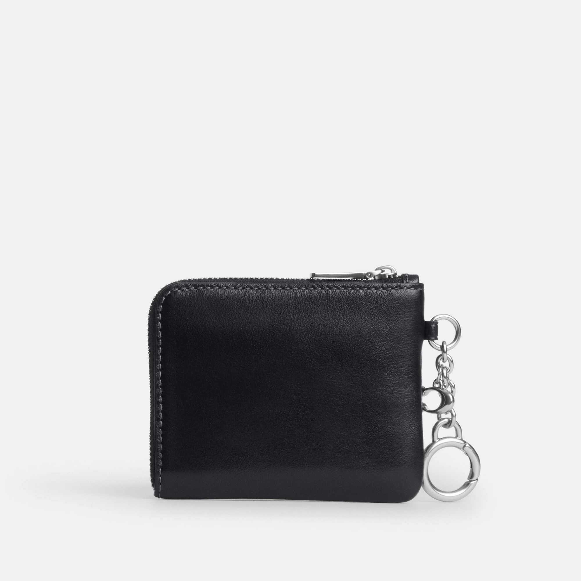 Small Corner Zip Wallet - SVBK - view 4