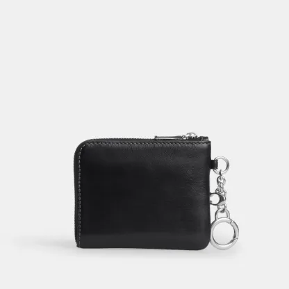 Small Corner Zip Wallet - SVBK - view 4