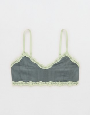 Superchill Modal Lace Trim Bralette - Royal Palm