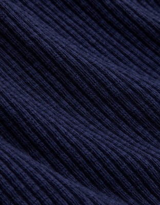 Aerie Textured Rib Tunic Tank Top - Navy