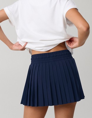 OFFLINE By Aerie Pleated Mini Skort - Royal Navy