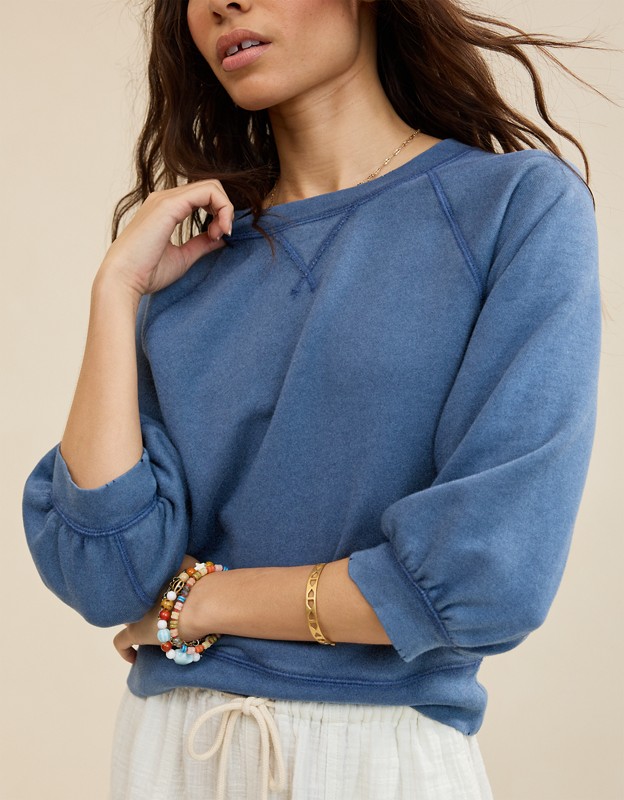 Aerie Femme Sweatshirt - Marbled Blue