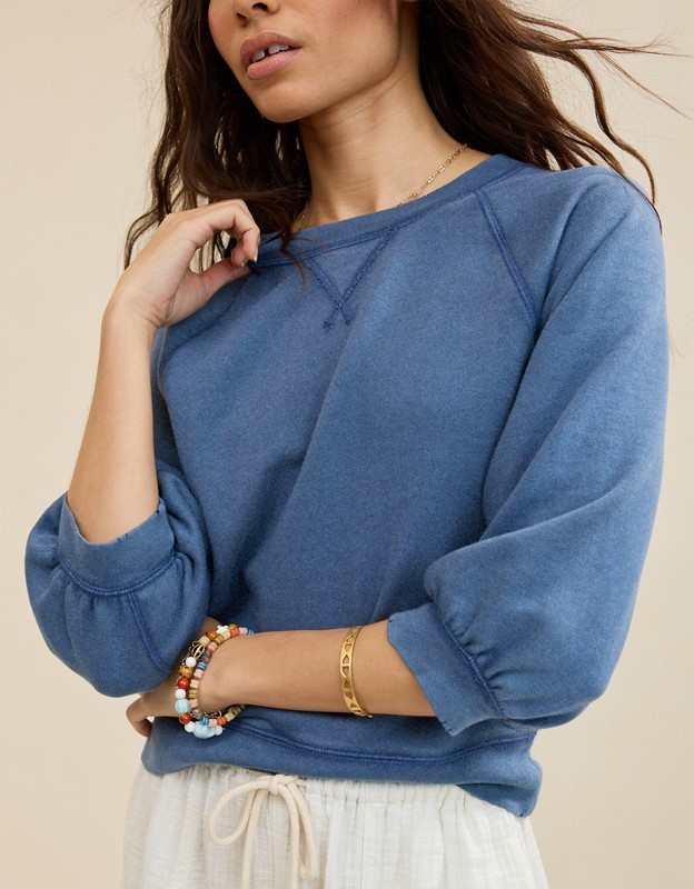 Aerie Femme Sweatshirt - Marbled Blue