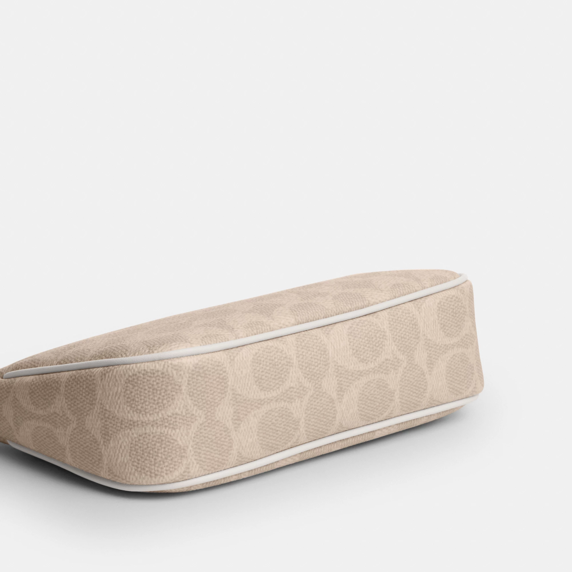 COACH®,Nolita 19 In Signature Canvas,Canvas,Shoulder Bag,Metal,Casual,Beige,Outsole View