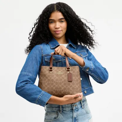 COACH®,Station Carryall Bag In Signature Canvas,,Detail View