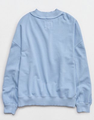 Aerie Alumni Mockneck Sweatshirt - Monaco Blue