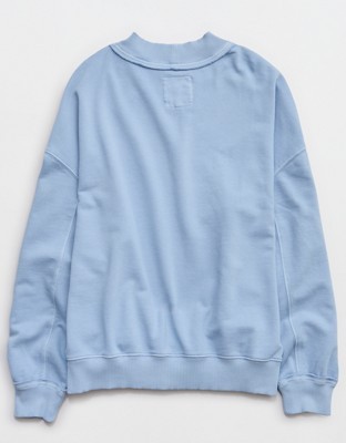 Aerie Alumni Mockneck Sweatshirt - Monaco Blue