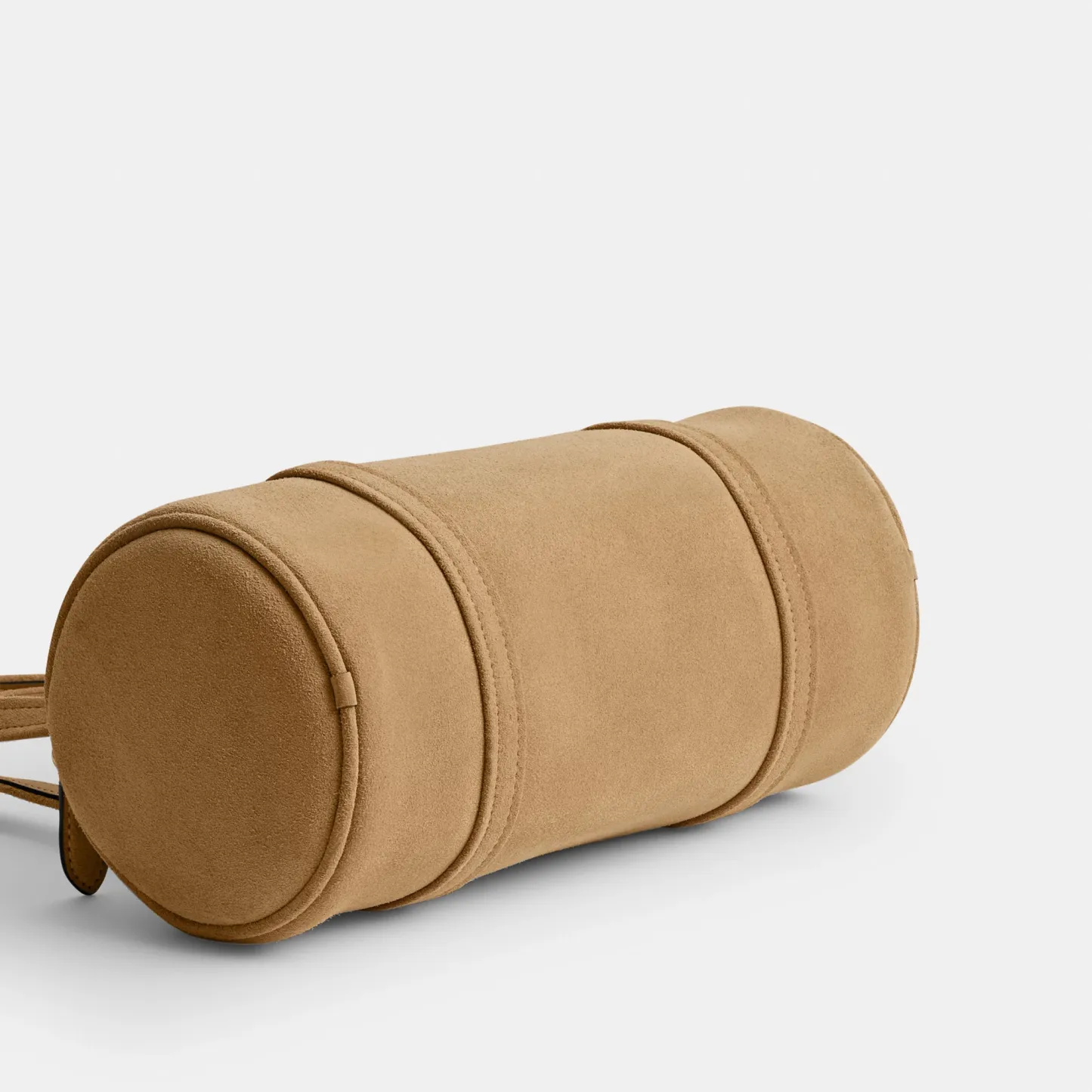 COACH®,Kisslock Barrel Bag 28,Lining Cotton,Suede,Leather,Barrel Bag,Pendant,Sustainable,Compact,Brass,Day Party,Beige,Outsole View