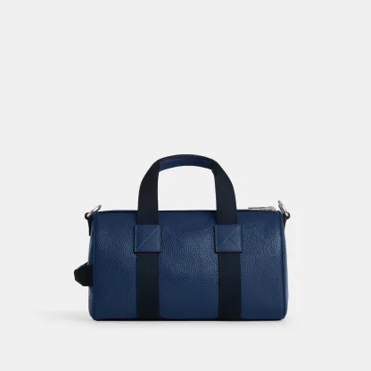 COACH®,Explorer Duffle Bag 28,Leather,Duffle Bag,Logo,Father's Day,Blue,Back View